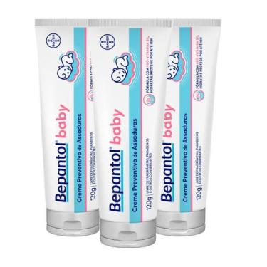 Imagem de Kit com 3 Cremes Pomada de Assadura 120gr Cada - Bepantol