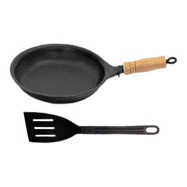 Imagem de Frigideira Antiaderente Francesa de 18cm Cabo e Espátula - Alumínios V