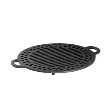 Imagem de Grelha Redonda Ferro Fundido Da Gengis-kan Libaneza 32 Cm