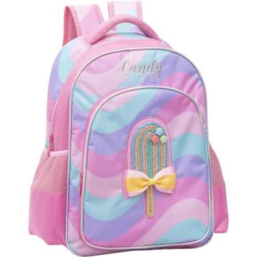 Imagem de Mochila Costa Infantil Piocolé Candy Rosa Escolar 2025, G rosa, Claro
