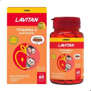 Imagem de Vitamina C Mastigavel Turma da Monica 60 Comprimidos Lavitan, Maçã