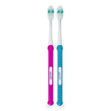 Imagem de Escova de Dente Sanifill Indicativa Macia 2 Unidades