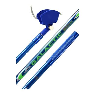 Imagem de Barraca de pesca Suporte automático de haste de haste haste haste da torre da torre de trava haste anti-esquie seção curta traseira grátis pendurada Suporte para vara de pescar ( Color : Blue )