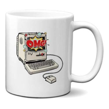 Imagem de Caneca Geek Pc Computador Antigo Omg Nerd Criativo