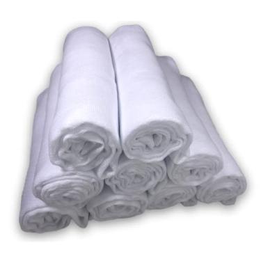 Imagem de Kit com 9 Fraldas de Pano com Bainha 100% Algodão