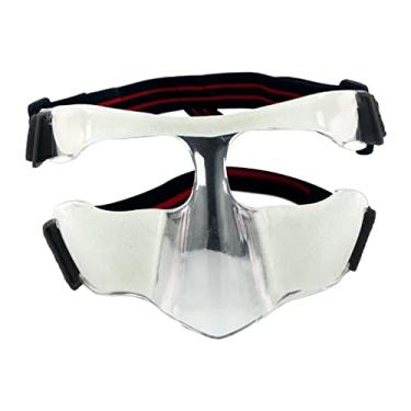 Imagem de #N/a Protetor facial protetor facial protetor nasal protetor facial multiuso durável com acolchoamento para crianças adolescentes futebol karatê, 14cmx9cm Metade