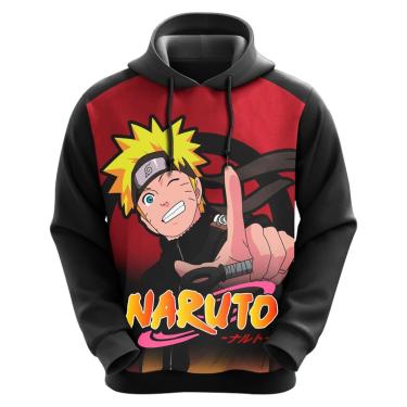 Imagem de Blusa Moletom Sublimação Blusão Full Print com Capuz Anime Novidade-Unissex