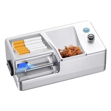 Imagem de Máquina de enrolar automática para tabaco e ervas, 6,5/8 mm, sensor infravermelho, máquina de cigarro, preto (prata 6,5 mm)