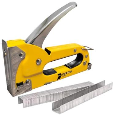 Imagem de Grampeador Manual Tapeceiro Madeira Pressão Grampos 4-8mm | Fertak