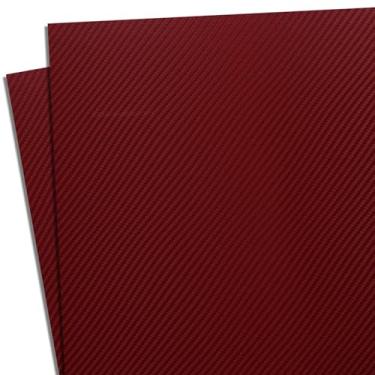 Imagem de HOLSTEX Folha termoformada - (textura de fibra de carbono) - (espessura 080) - (folha de 20,3 cm x 30,5 cm) - (vermelho sangue) - (2 folhas) - fabricação de coldre DIY, armadura de airsoft e hobby