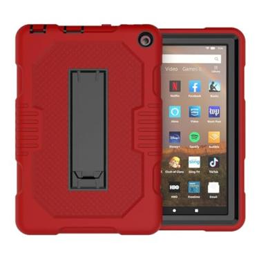 Imagem de Capa protetora para tablet Amazon Fire HD 8 HD8 Plus 2020 10ª geração com cores de sucesso Funda para Kindle Fire HD 8 2020 capas de 8 polegadas (vermelho, para Fire HD8 Plus 2020)