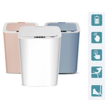 Imagem de Lixeira automática 14l com sensor inteligente para banheiro e cozinha 