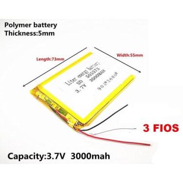 Imagem de Bateria 5mmx55mmx73mm 3000mah - bgb