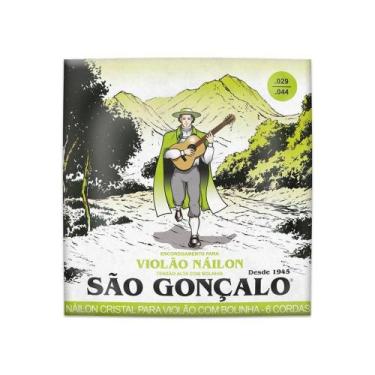 Imagem de Corda .029 Nylon Cristal com Bolinha Tensão Pesada para Violão São Gon
