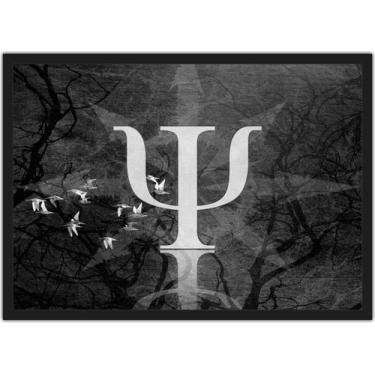 Imagem de Quadro Decorativo Psicologia Símbolo Medicina Decorações Com Moldura -