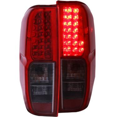 Imagem de AnzoUSA 311174 Luz traseira vermelha e fumê LED para Nissan Frontier - (vendido em pares)