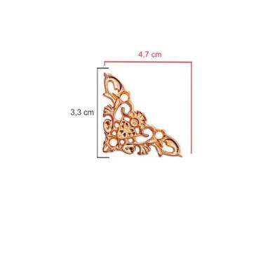 Imagem de Cantoneira Acabamento Imperial Pequena 4 Peças Decoração Espelhos Band