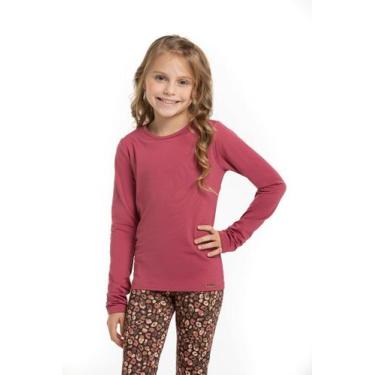 Imagem de Blusa Térmica Infantil - Cor De Cacau, 03, Rosa magenta