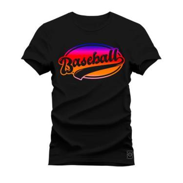 Imagem de Camiseta Estampada Premium Algodão Base Ball Colors - Nexstar, P, Pret