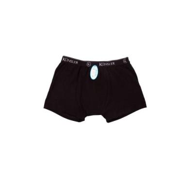 Imagem de Cueca Box de Algodão Adulto Preta Tamanho GG - KÜNSLER 