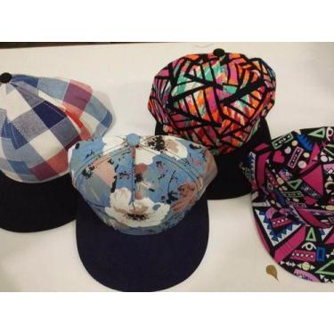 Imagem de Bone Aba Reta Colorido Estampas Variados Moda Juvenil - MmMagazine, Pr