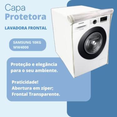 Imagem de Capa para lavadora samsung 10kg ww4000 transparente - Clean Capas, Bra