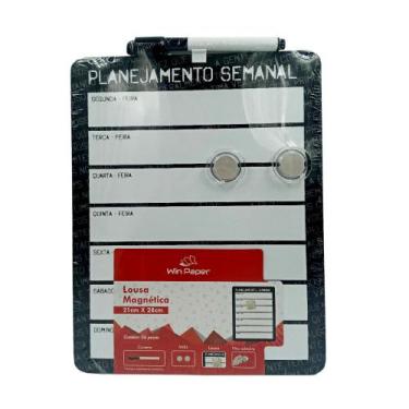 Imagem de Lousa Magnetica Win Paper Planejamento Semanal 21x28cm