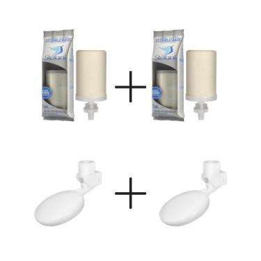 Imagem de Kit 2 Refil Vela Tripla Ação Nano Filtro São João + 2 Boia - Stéfani