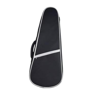 Imagem de menolana Bolsa para violão e ukulele de 23 polegadas com alça de transporte Bolsa para violão elétrico Estojo para violão resistente à água para concerto, Branco