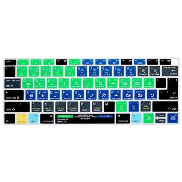 Imagem de Capa de teclado Hotkey para atalhos WYGCH compatível com MacBook Air 2018 [13,3 polegadas A1932 com tela de retina e Touch ID] protetor de silicone macio, versão EUA/UE, Serato DJ