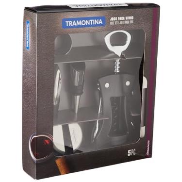 Imagem de Jogo 5pc Para Vinho Harmoniza Pre Tramontina Preto
