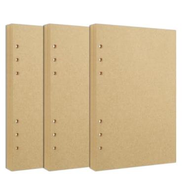 Imagem de DUROTAN Pacote com 3 refis de papel pautado A5 para caderno DND Dungeons and Dragons/D&D Planner Diary Journals Painting