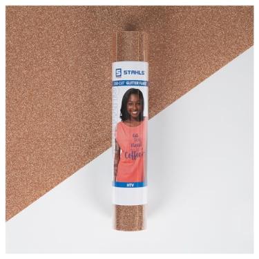 Imagem de Stahls' HTV Floco de glitter de vinil de transferência de calor CAD-Cut para algodão, poliéster, três misturas testadas em laboratório para mais de 50 lavagens, compatível com todos os cortadores.