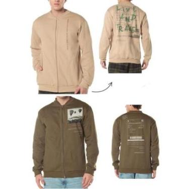 Imagem de Jaqueta Moletom CDKA Sem Capuz Com Zíper Masculino Adulto Cores e Estampas Sortidas - Ref 4702/4704-Masculino