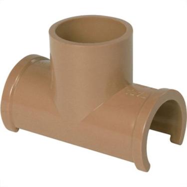 Imagem de Tapa Furo Tee PVC Liso Liso P/Cano 3/4 - ESTRELA