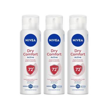 Imagem de Kit Desodorante Antitranspirante Aerossol Nivea - Dry Comfort Feminino