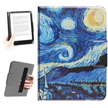 Imagem de HoYiXi Capa universal para leitores digitais de 6,8 polegadas e 7 polegadas. Compatível com Kindle, Kobo, Paperwhite, Pocketbook, Tolino eReaders. Capa de corda elástica para leitores de e-books de 15