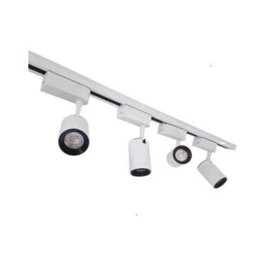 Imagem de Trilho Eletrificado 3m + 4 Spot Led 7w 6000k Bivolt Branco - Delis