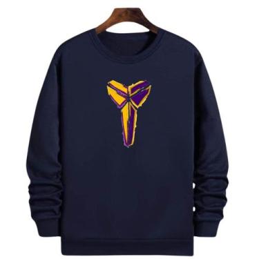 Imagem de Blusa Moletom Gola Basquete Kobe Bryantt Basketball - Loja White Mamba