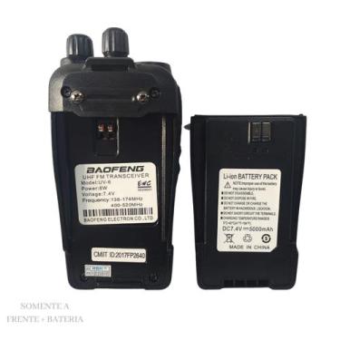 Imagem de Rádio Comunicador Baofeng UV-6 Com Bateria Para Reposição  - Lellis Ro