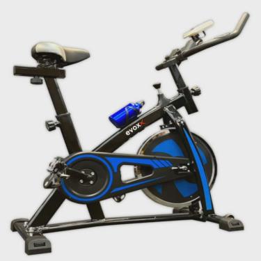 Imagem de Bicicleta Ergométrica Spinning blue Disco 13kg