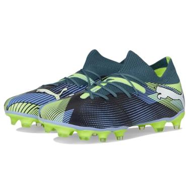 Imagem de PUMA Tênis feminino Future 7 Match Firme, chuteiras artificiais de futebol, Gray Skies-puma branco-maçã efervescente, 38