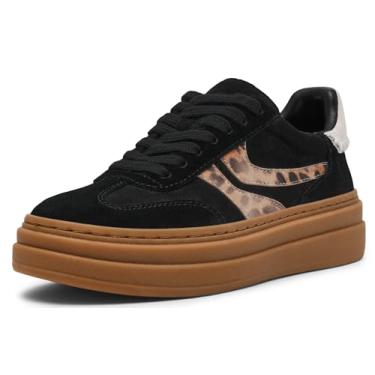 Imagem de Steve Madden Tênis feminino Dodge, Preto/leopardo, 37