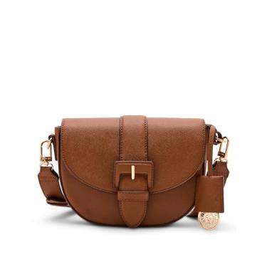 Imagem de Anne Klein Bolsa transversal com fivela coberta, avelã, Avelã, Small