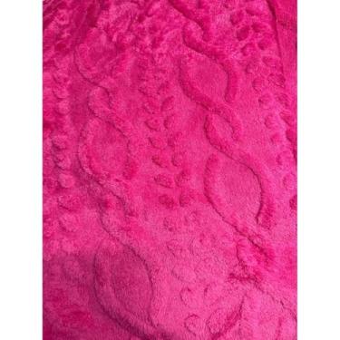 Imagem de Manta Coberta de Casal Lã de Carneiro 2,10x1,90 Mt(Rosa Chiclete Novo)