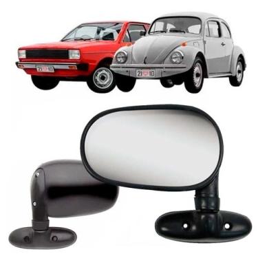 Imagem de Par Retrovisores Externo Universal Preto Ld Le Tipo Renov - CAROL CAR,