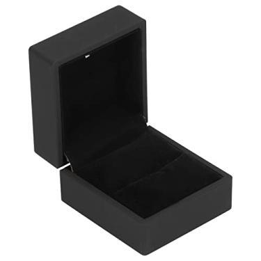 Imagem de Caixa de Anel de LED Caixa Brinco Elegante Sugestão Com Luz LED para o Aniversário Casamento Compromisso, Material Veludo PP +