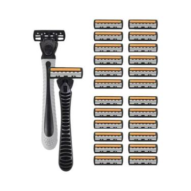 Imagem de Navalha De Segurança De Aço Inoxidável Premium, Saco De Barbear De 3 C