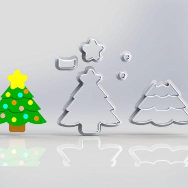 Imagem de Cortador Natal árvore de Natal Modular Tamanho 6cm