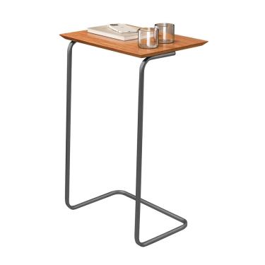 Imagem de Mesa de Apoio Aproximação Amadeirada Base Metal Isabela